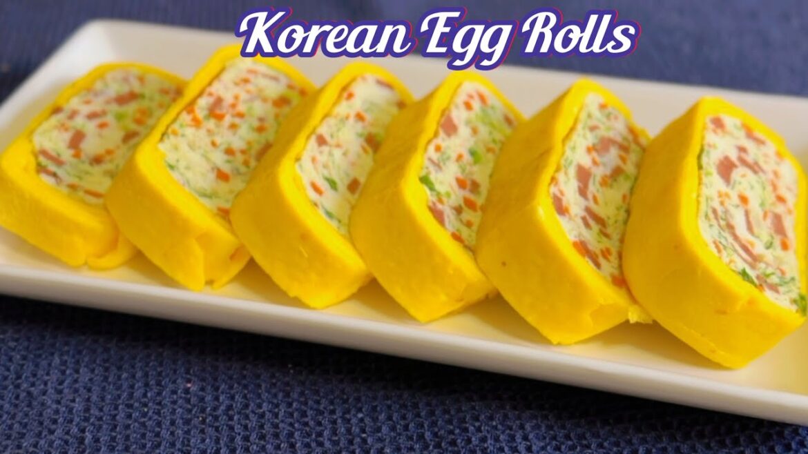 Korean Egg Rolls | Easy And Beautiful Korean Egg Rolls Recipe | Egg Roll Omelette