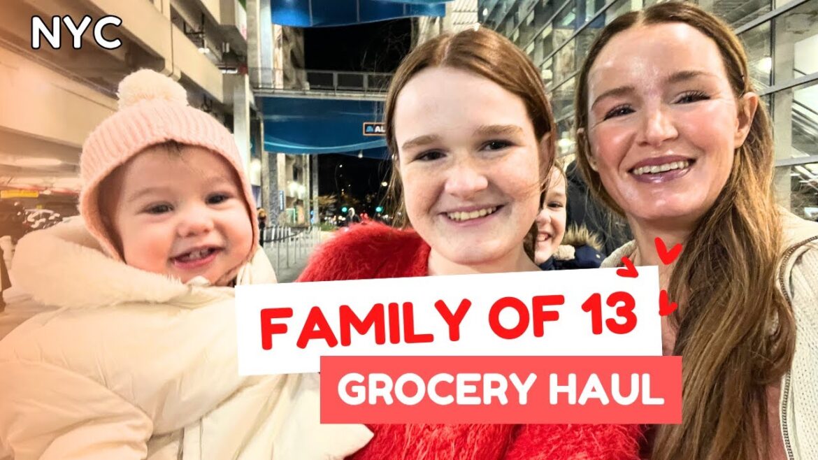 FAMILY OF 13 ONCE A MONTH GROCERY HAUL + NETA’S BDAY!