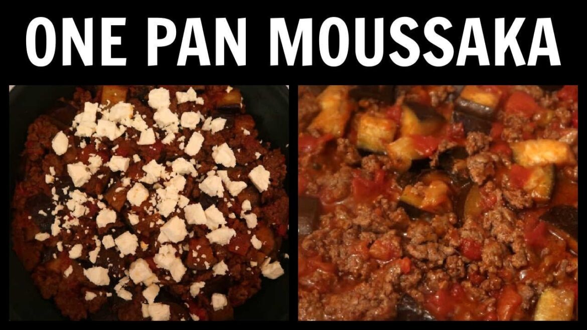 Easy 4 Ingredient One Pan Ground Beef Moussaka Recipe