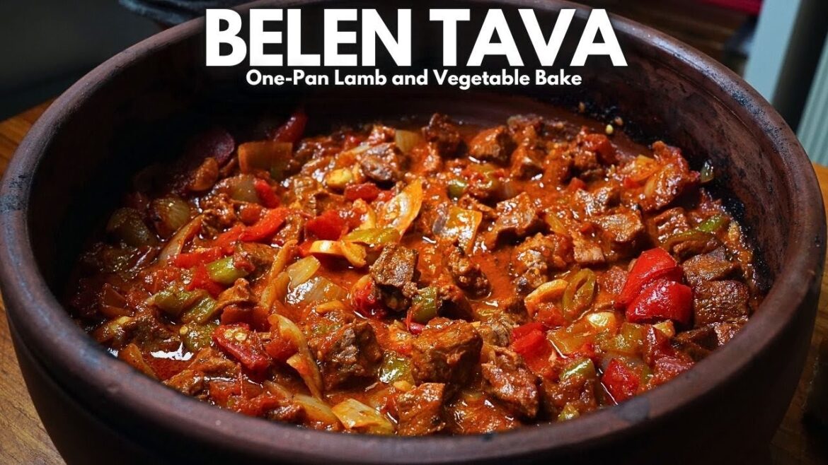 Easy ONE-PAN Turkish LAMB Bake – Belen Tava Recipe Easy ONE-PAN Turkish LAMB Bake – Belen Tava Recipe