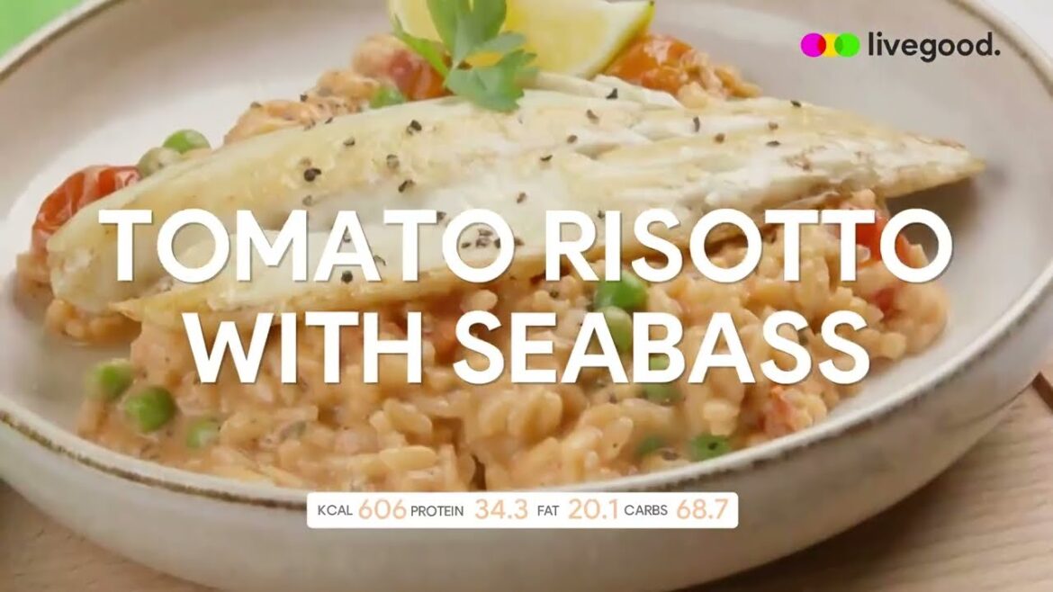 Tomato Risotto with Seabass Tomato Risotto with Seabass