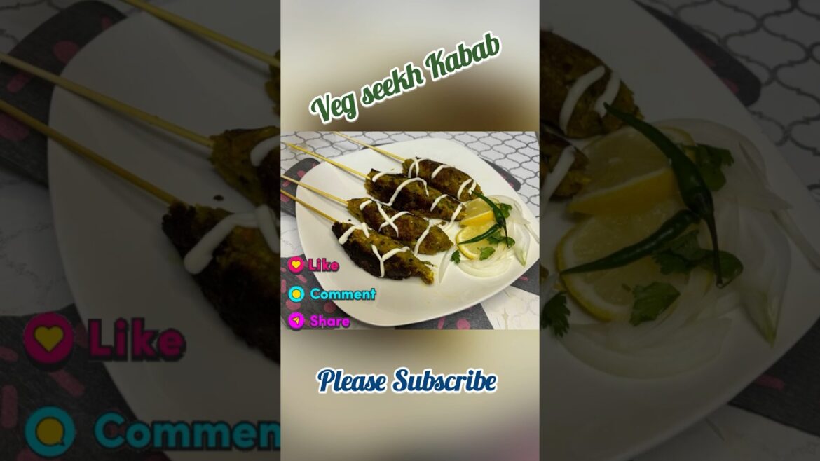 veg seekh kabab #trending #recipe #viralshort  #food  #ytshorts #kabab #shorts