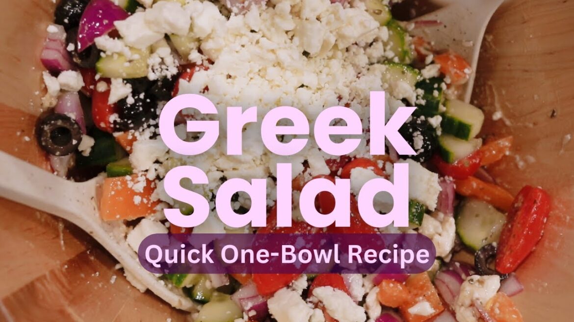 The Fastest One-Bowl Greek Salad