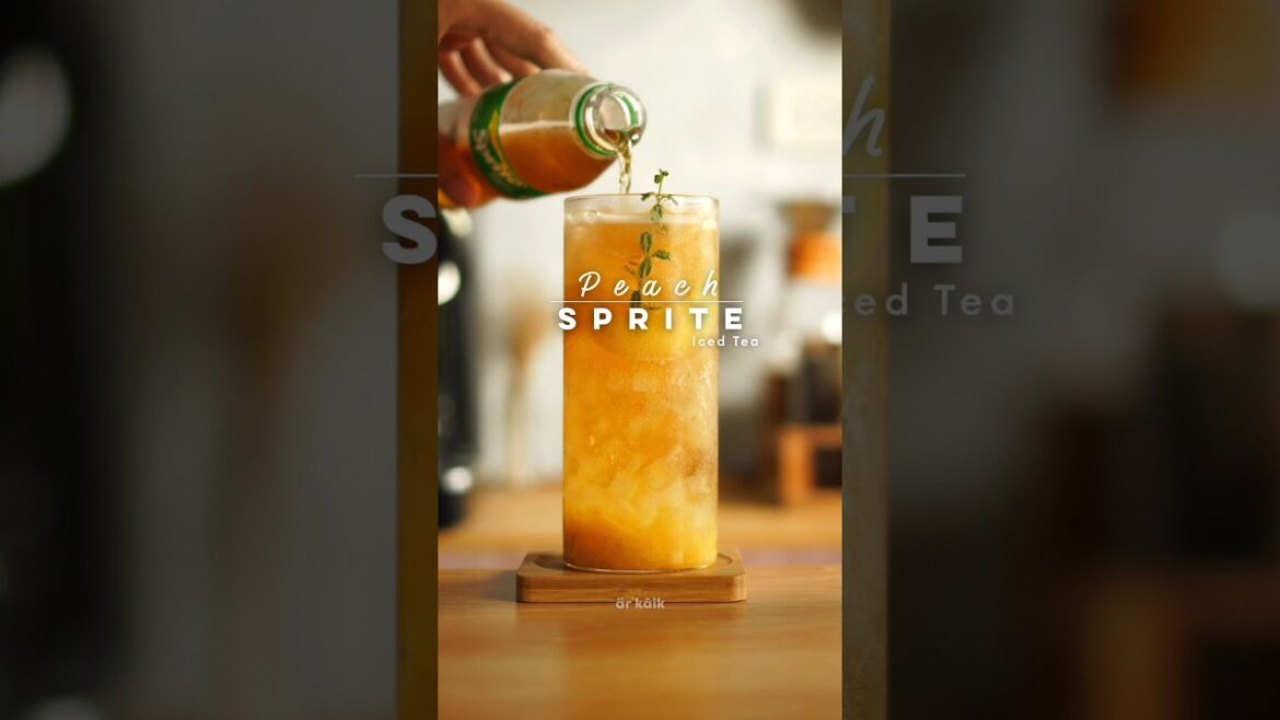 Sprite Isced Tea Peach Sprite Iced Tea #asmr #homecafe #sprite #peach #icedtea - Dining ...