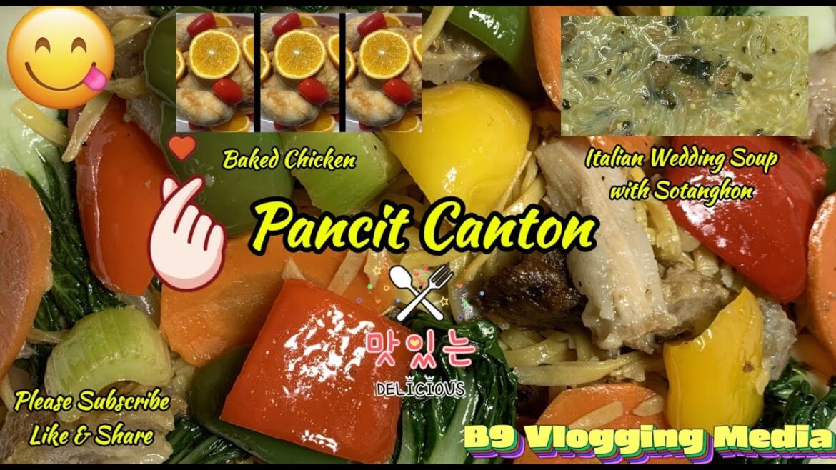 Pancit Canton/Italian Wedding Soup/Baked Chicken. 3 recipes in this vid. For Potluck X’mas Party/4K. Pancit Canton/Italian Wedding Soup/Baked Chicken. 3 recipes in this vid. For Potluck X'mas Party/4K.