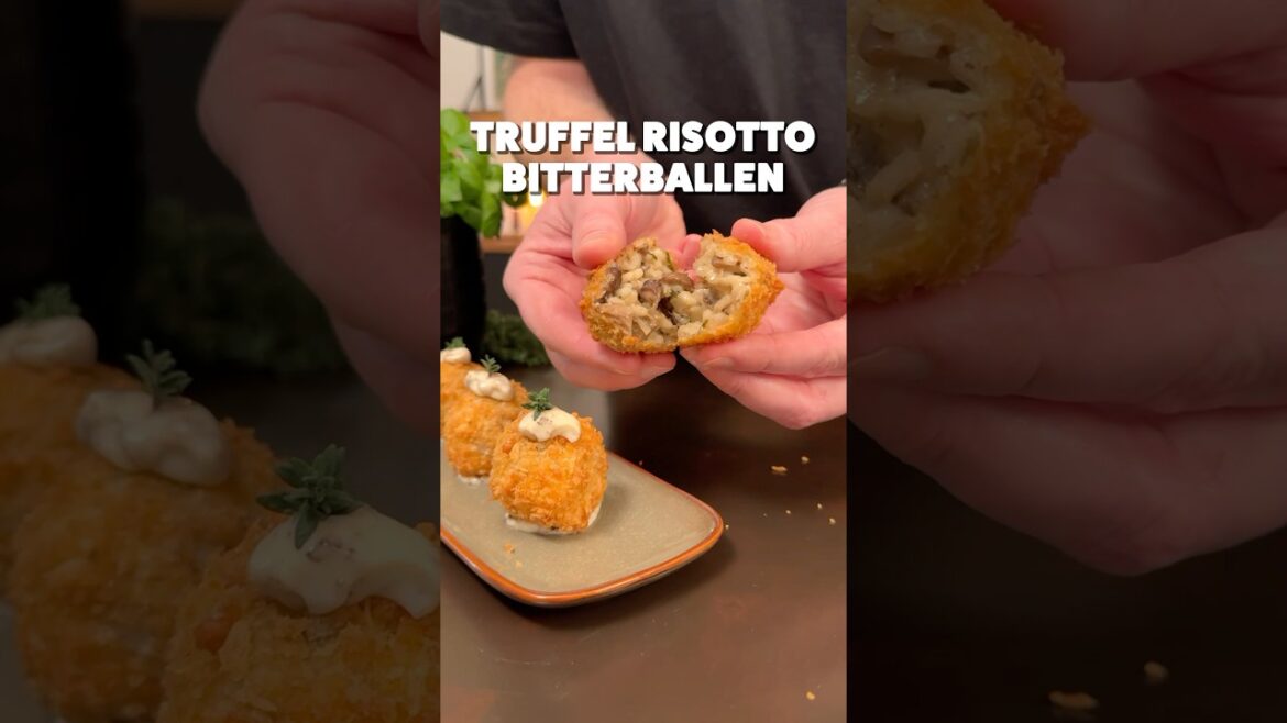 Truffel Risotto Bitterballen ✨ #shorts