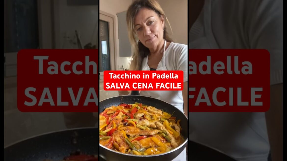 Tacchino in Padella SALVA CENA FACILE #shorts #turkey #ricette