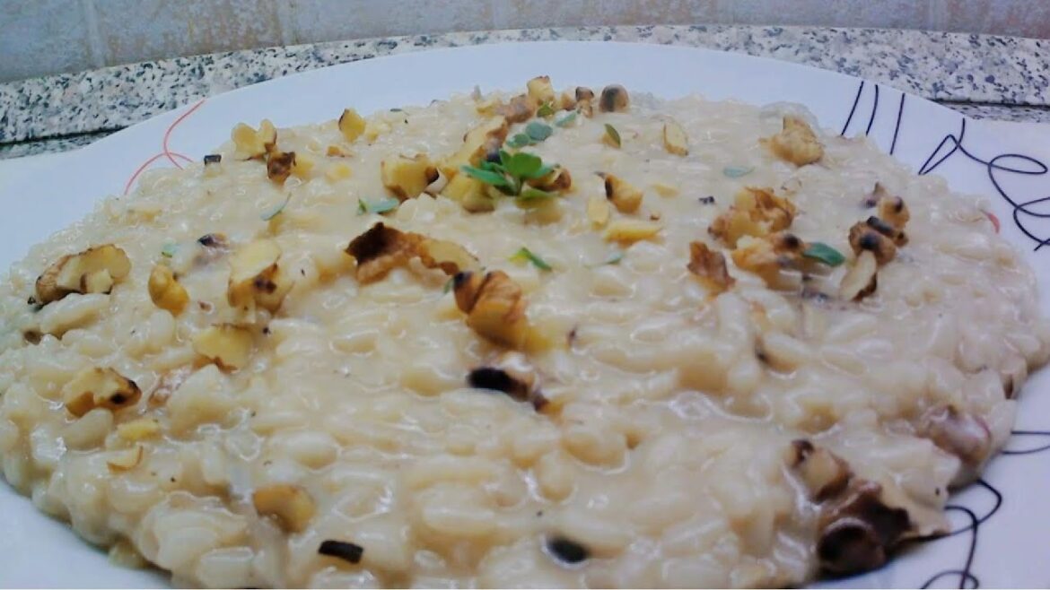 Risotto gorgonzola e noci semplicemente buono