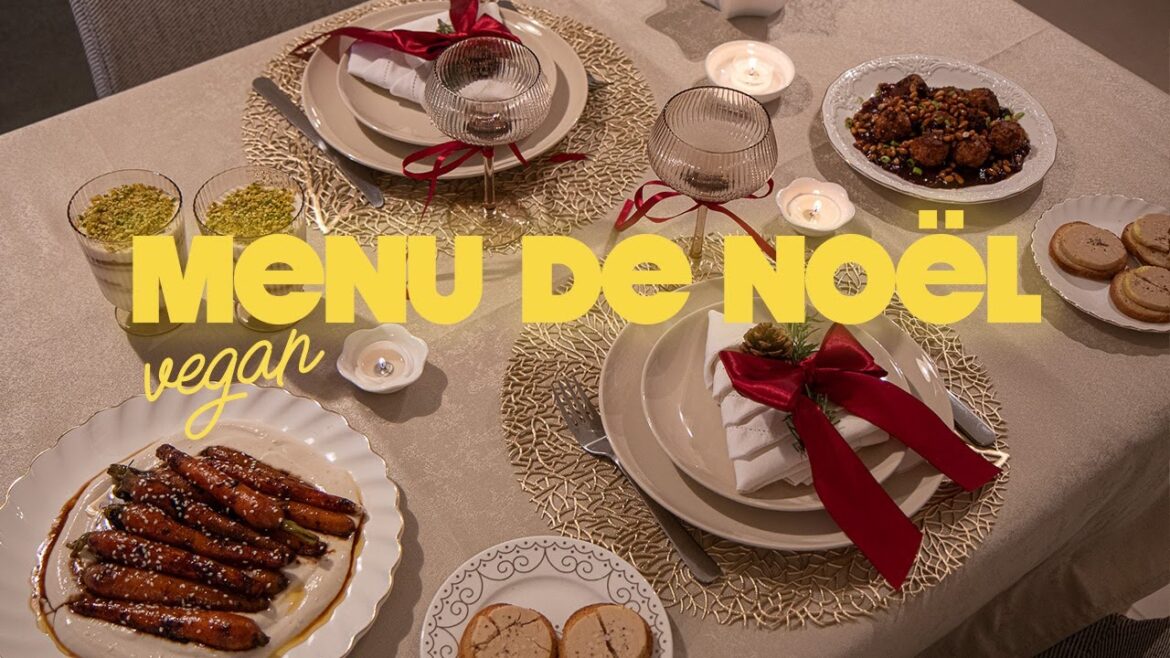 Menu de Noël Vegan | foie gras végétal, recettes faciles et économiques | Alice Esmeralda