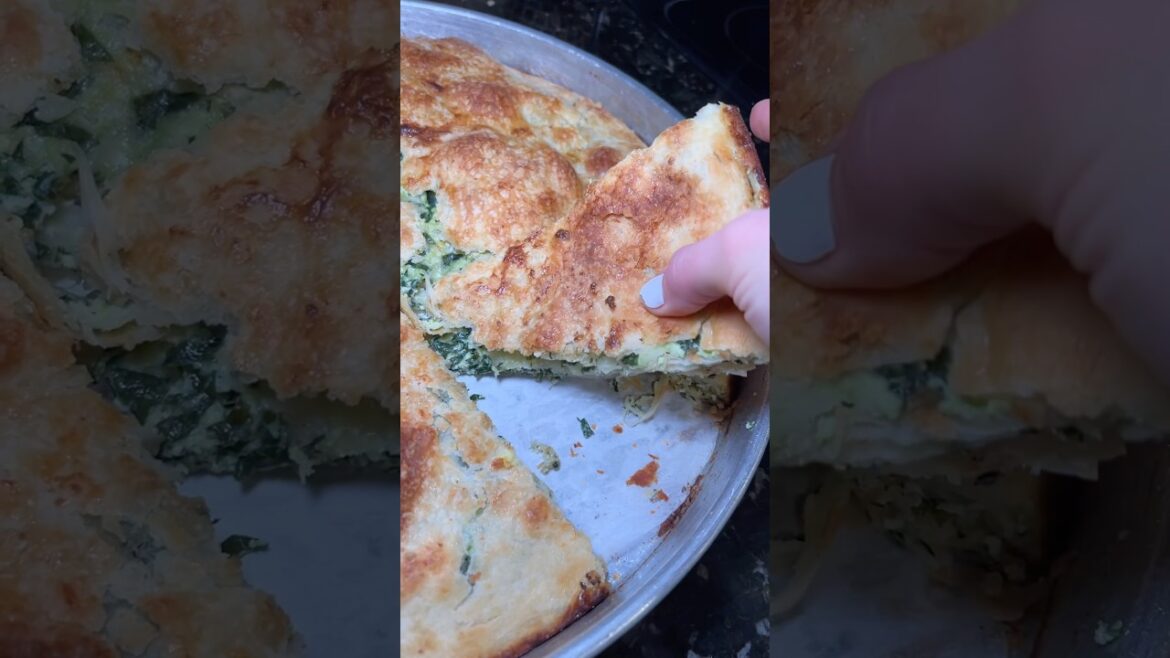 Byrek with spinach and cottage cheese ✨