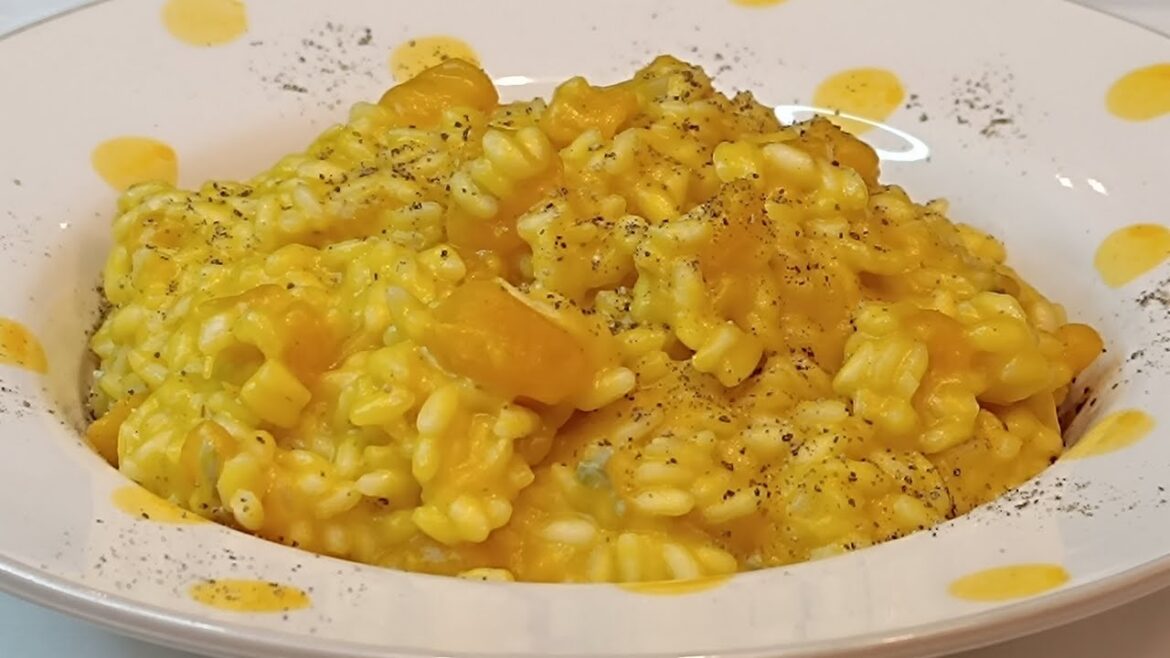 RISO Carnaroli con ZUCCA e GORGONZOLA un risotto speciale RISO Carnaroli con ZUCCA e GORGONZOLA un risotto speciale