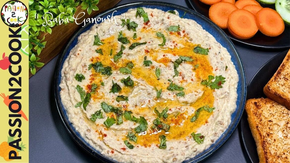 Baba Ganoush | Eggplant Dip | Passion2cook