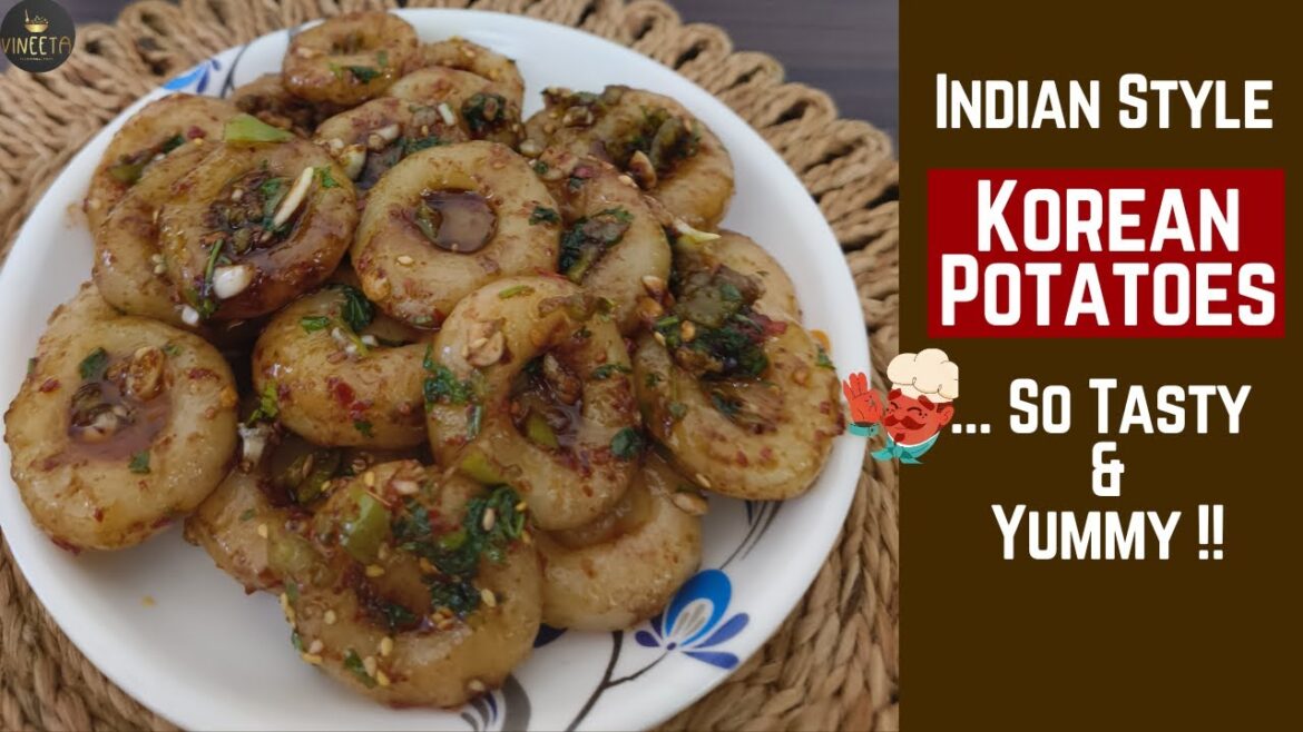 Korean Potatoes कोरियाई आलू #spicy #korean #potato #potatorecipe #koreanfood #snacks #yummy #tasty