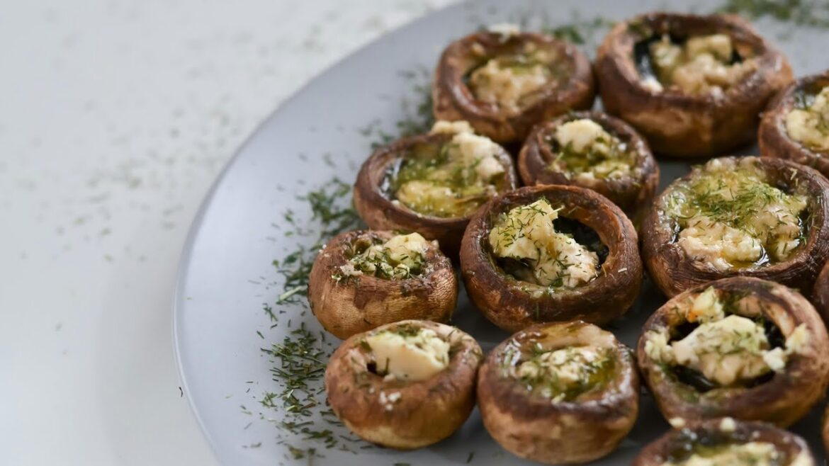 MEDITERRANEAN STUFFED MUSHROOMS ~~ By Chef Sandie