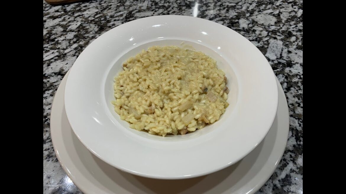 BLUE CHEESE WALNUTS AND PEAR RISOTTO