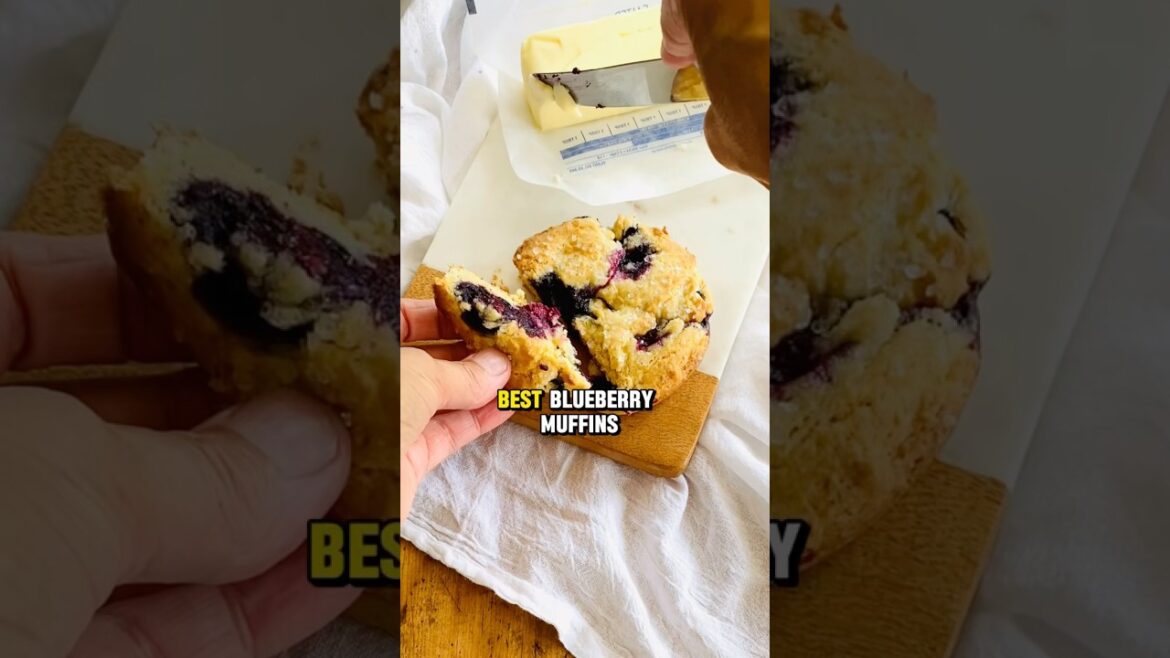 3 Tips for my best gluten-free blueberry muffins. Recipe in description. #shorts #muffin