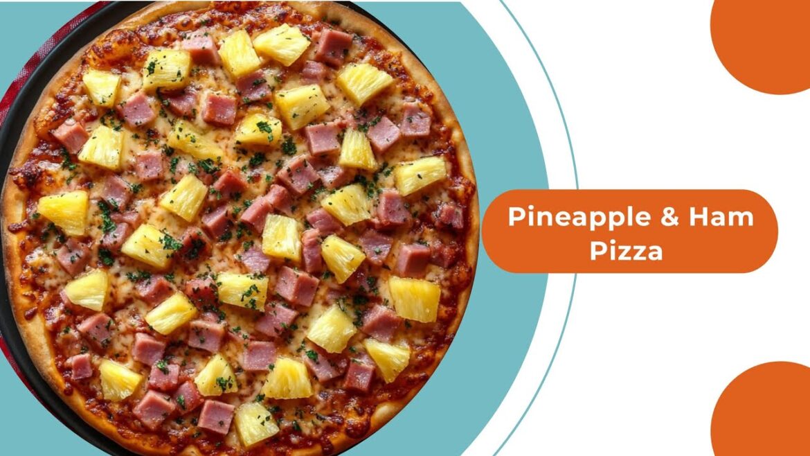 Pineapple & Ham Pizza (Hawaiian pizza) Recipe.
