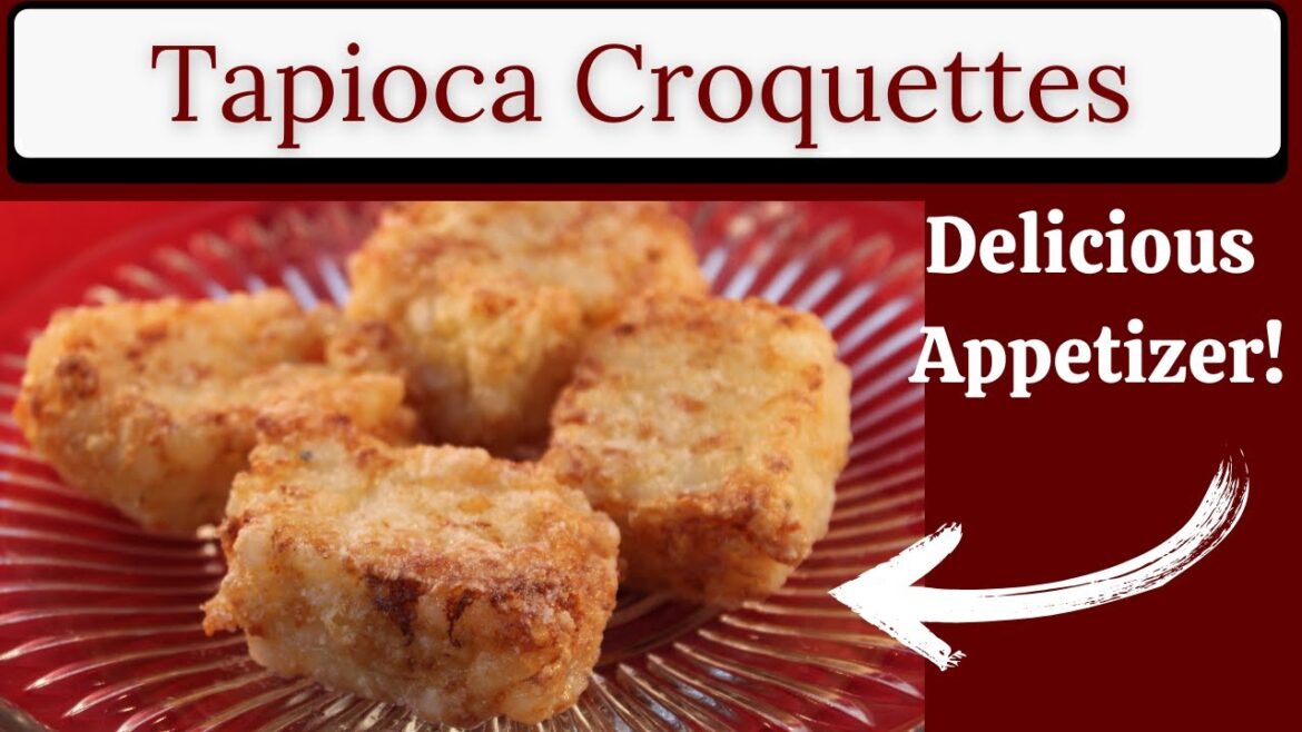 Tapioca Croquettes Appetizers (Cacio e Pepe/dadinhos de tapioca)