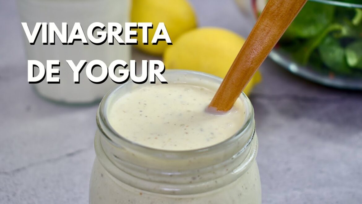 Vinagreta de yogur griego para ensaladas