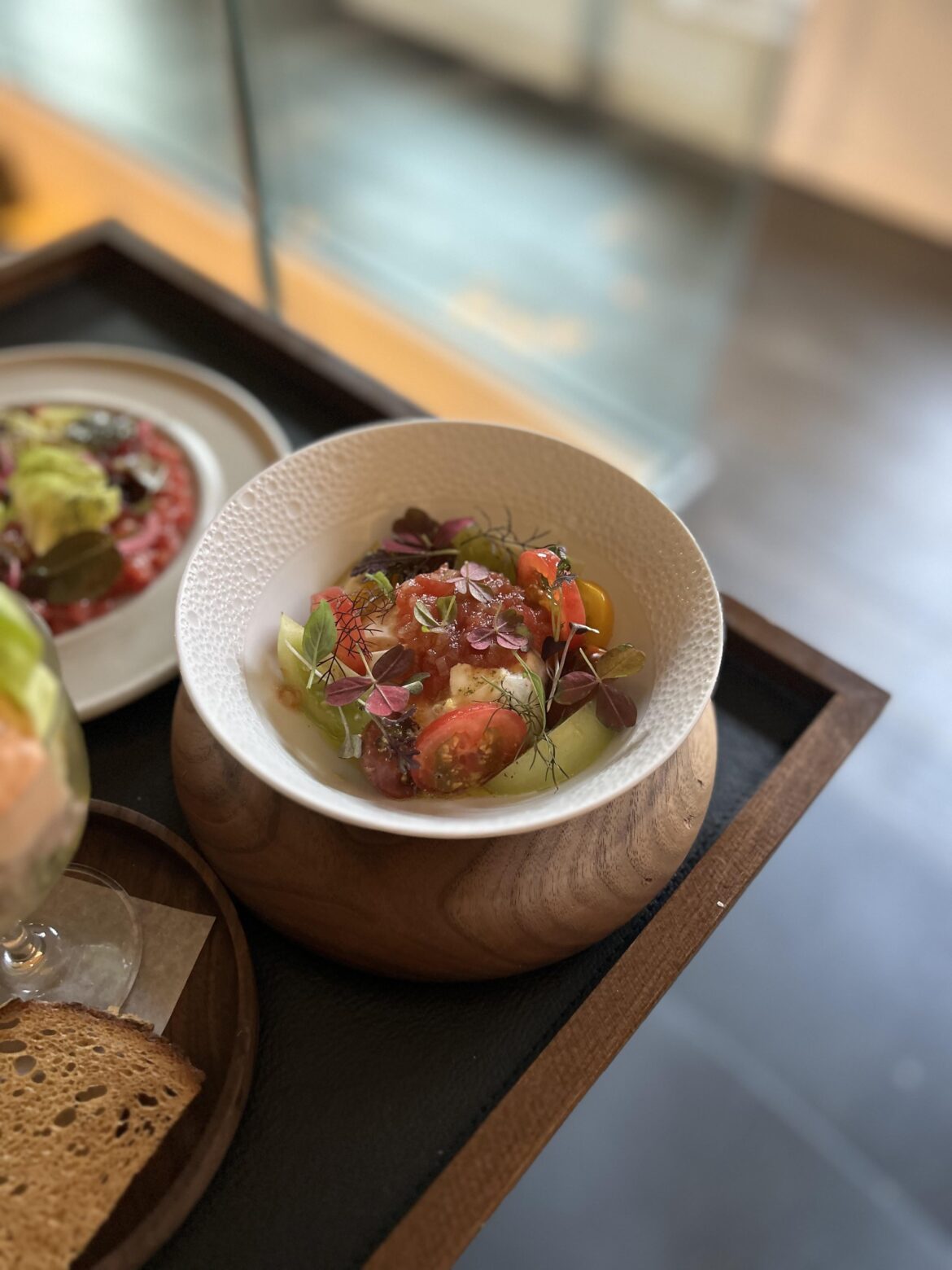 Burrara and tomatoe salad