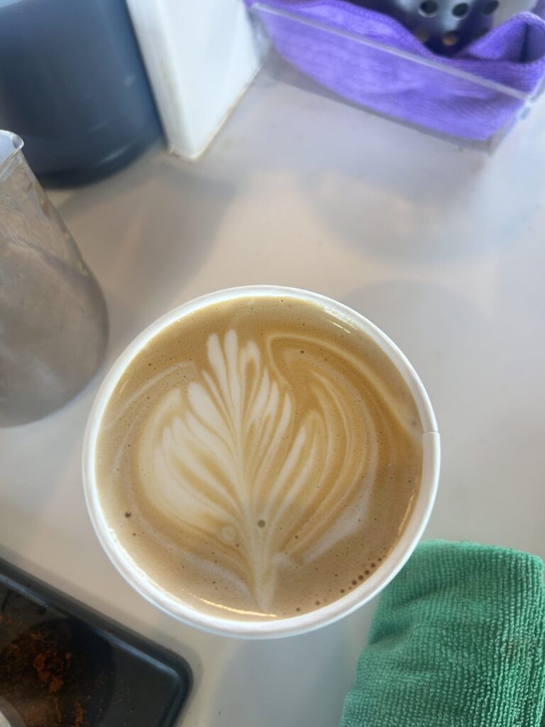 latte art progression
