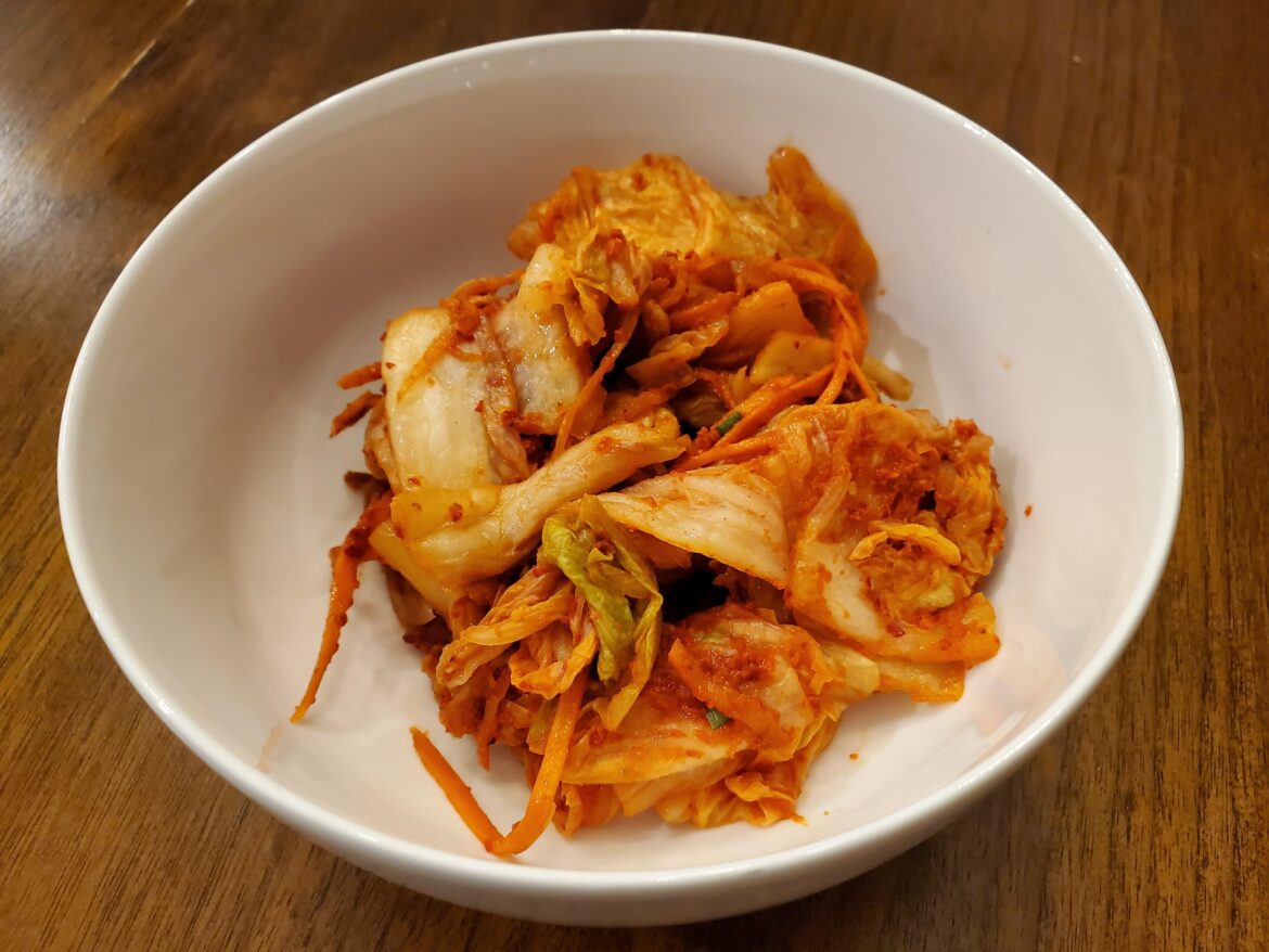 My latest batch of ghost pepper kimchi