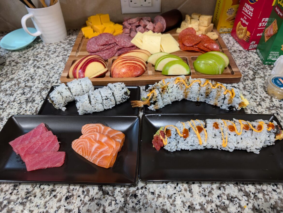 My DIY Charcuterie & SUSHI for Christmas