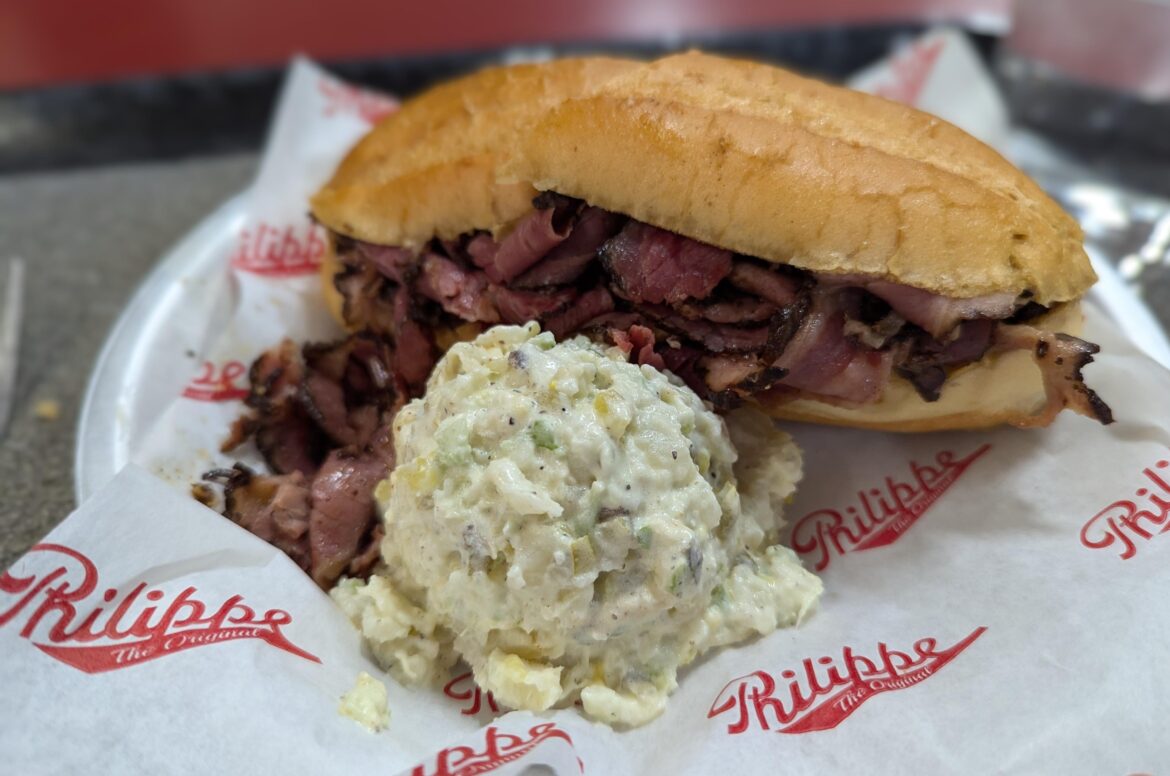 Philippe's Pastrami Sandwich