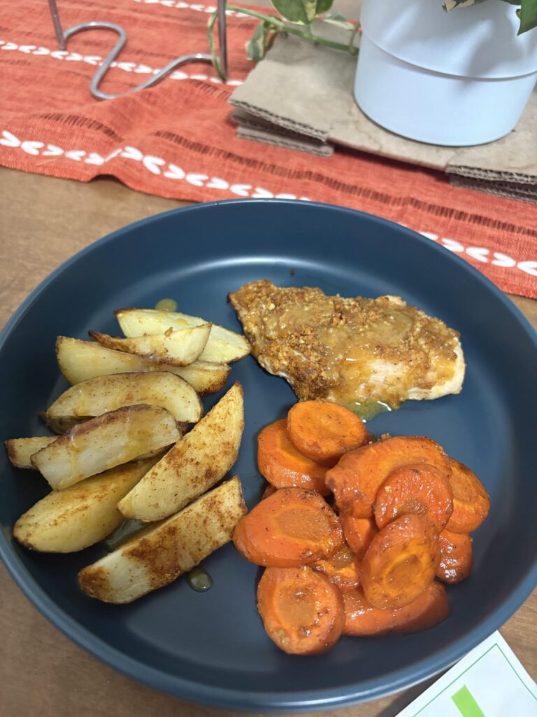 crispy mappe mustard chicken