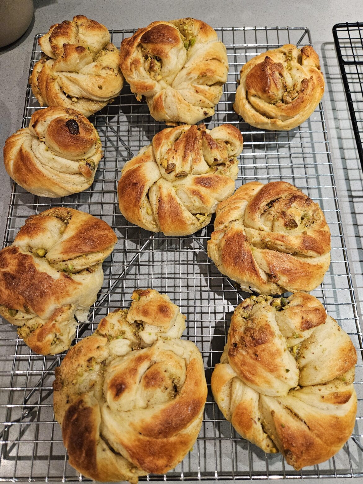 Cardamom-pistachio twists because nobody really cares for the Lucia saffron buns...