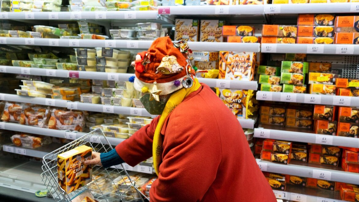 The big Christmas food shop takes nearly two hours – and three separate trips to the supermarket