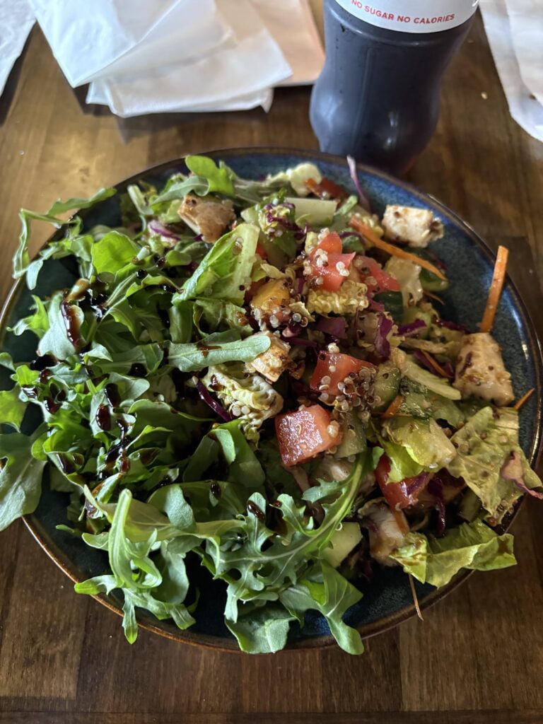 cal count ? quinoa salad/macaron!