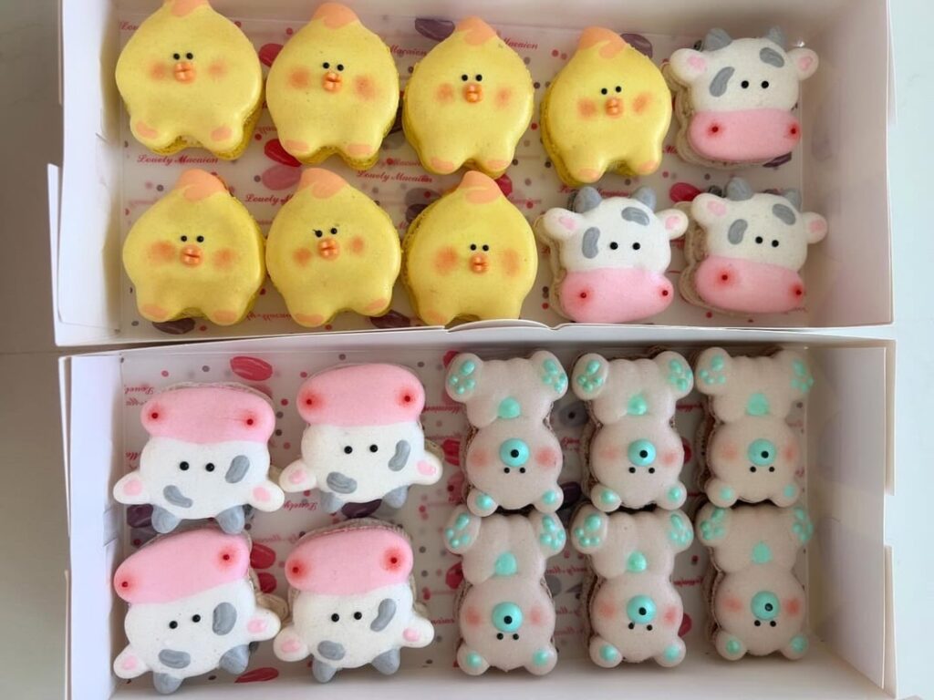 Baby Shower Macarons 🐥🐮🧸