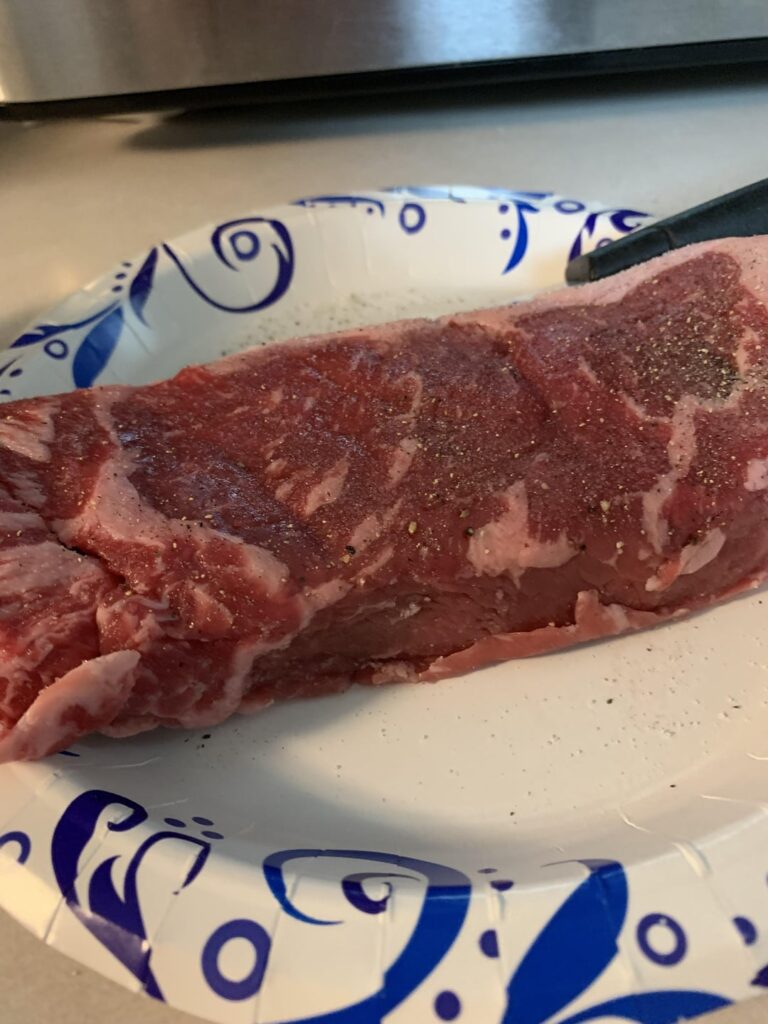 Instead of a ham I cooked NY Strips for my family’s Christmas dinner. How’d I do?