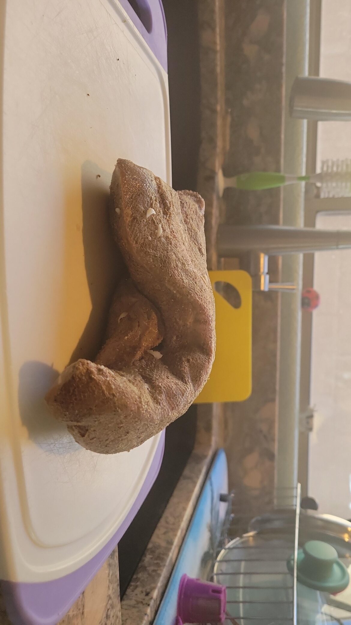 How do I get a good even sear on meat that's not flat?