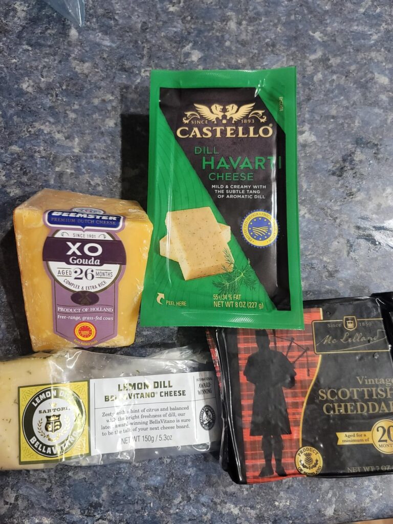 Late night cheese snack with the wife