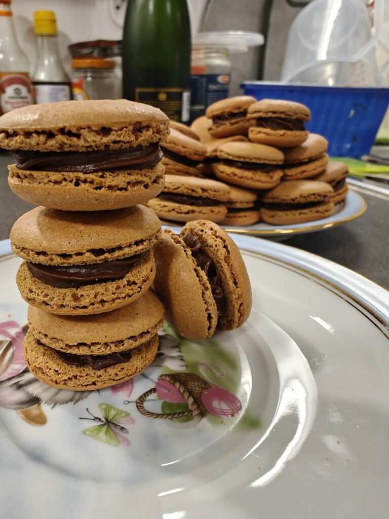 Orange Chocolate Macarons
