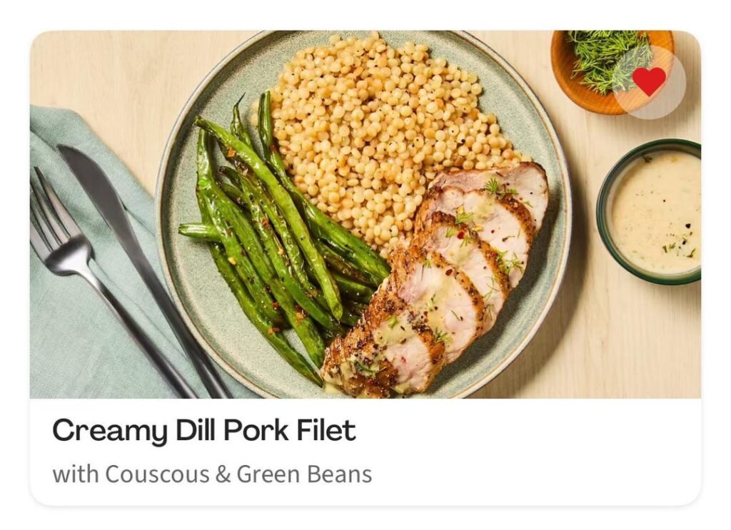 Creamy Dill Pork Fillet