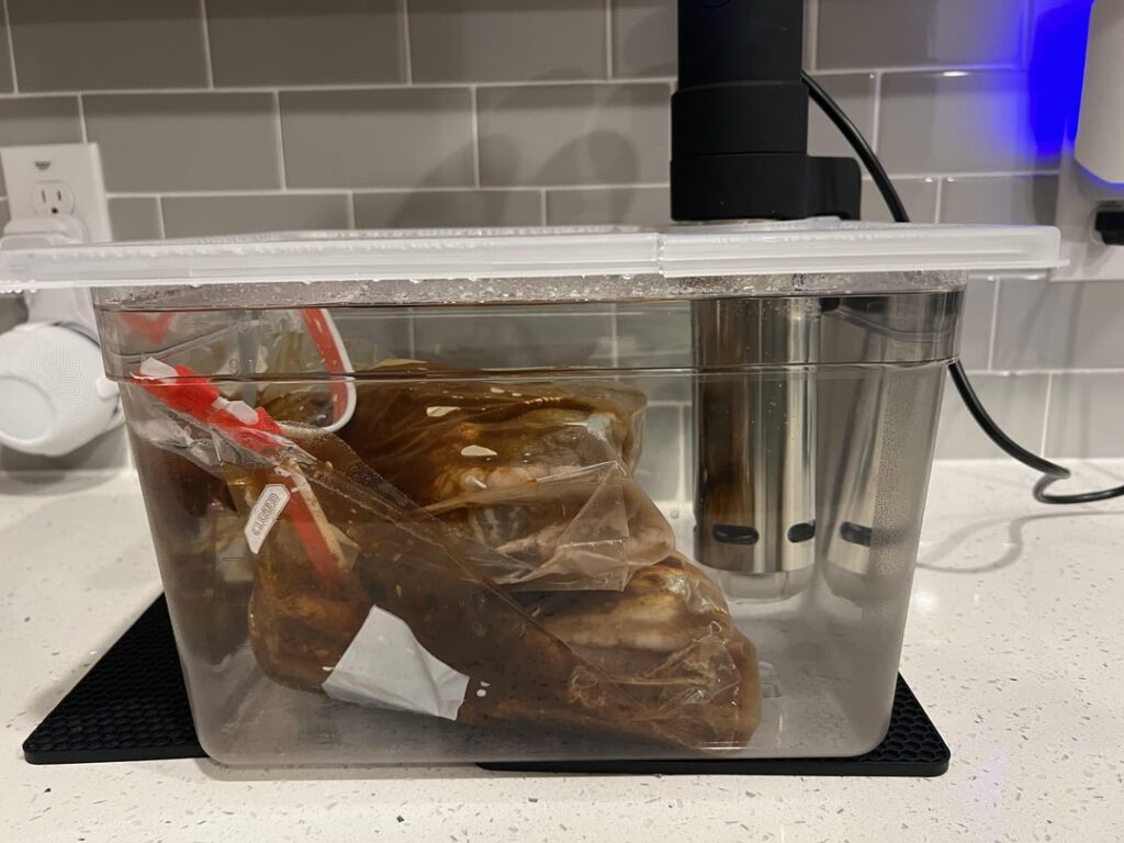 Brisket finished in oven