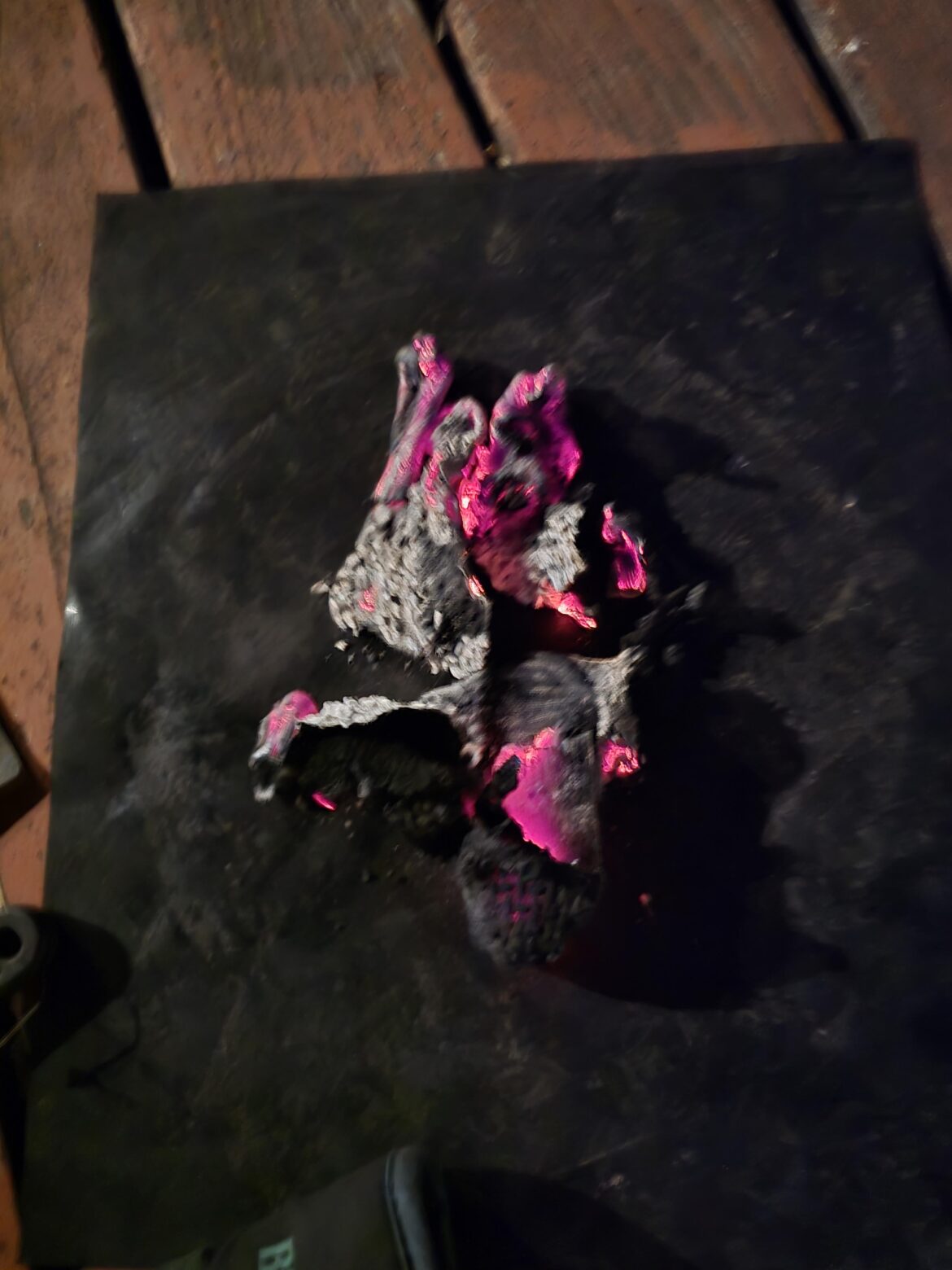 Just figured out where my grill glove went and why it smells so bad outside