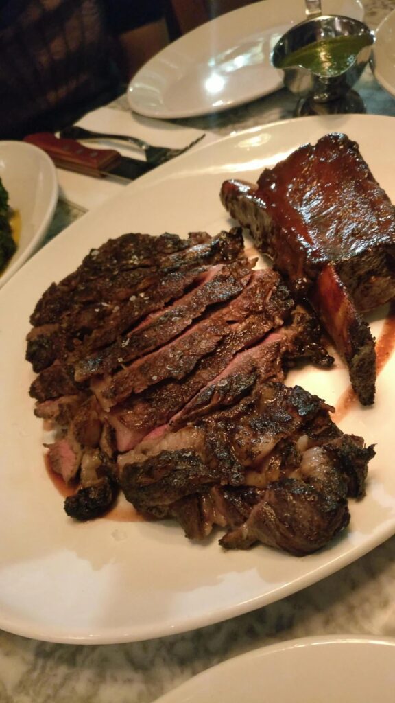 steak and truffle chips