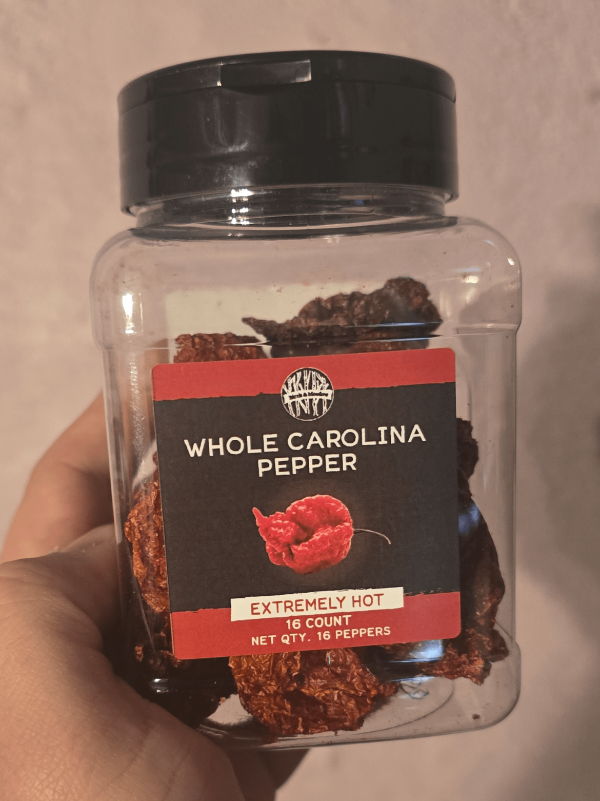 Tried a carolina reaper for the first time today. Tried a carolina reaper for the first time today.