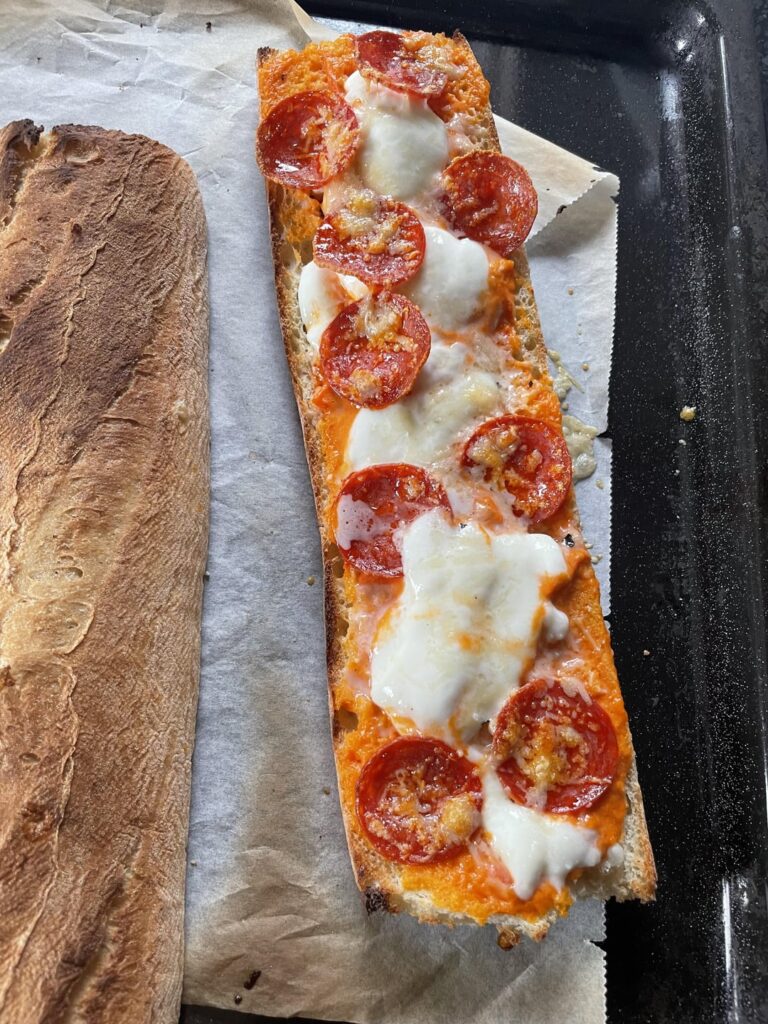 Pepperoni chicken sandwich