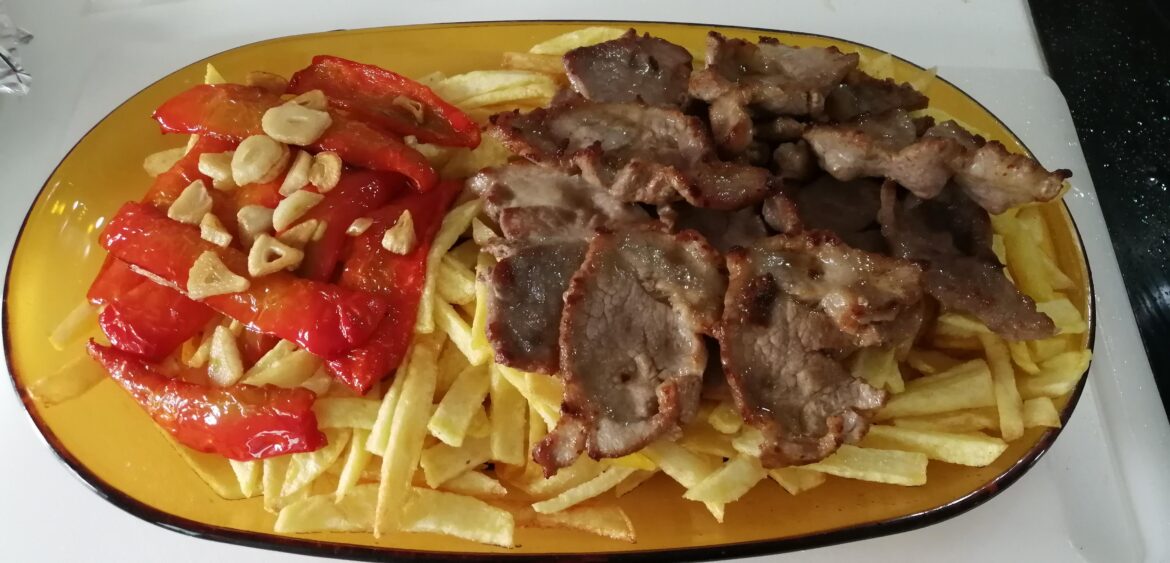 Today We Are Eating... Pork Loin Filettes and Chips