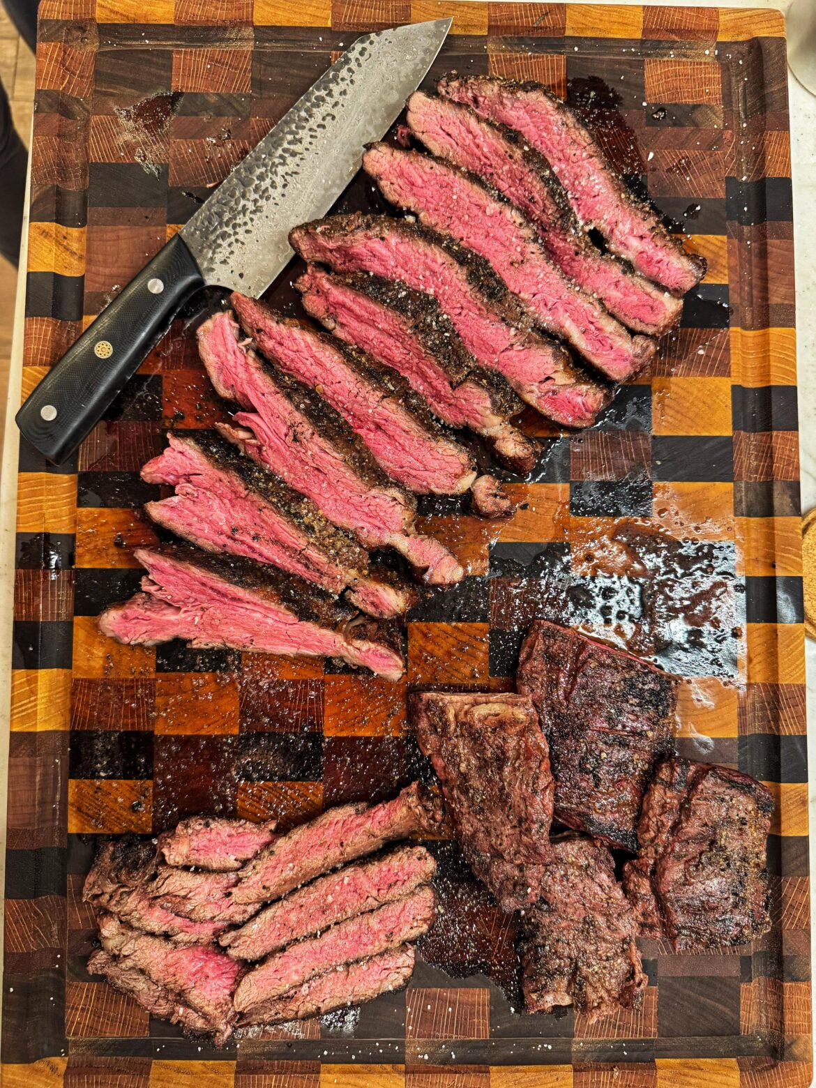 Prime ribeye cap and Wagyu skirt