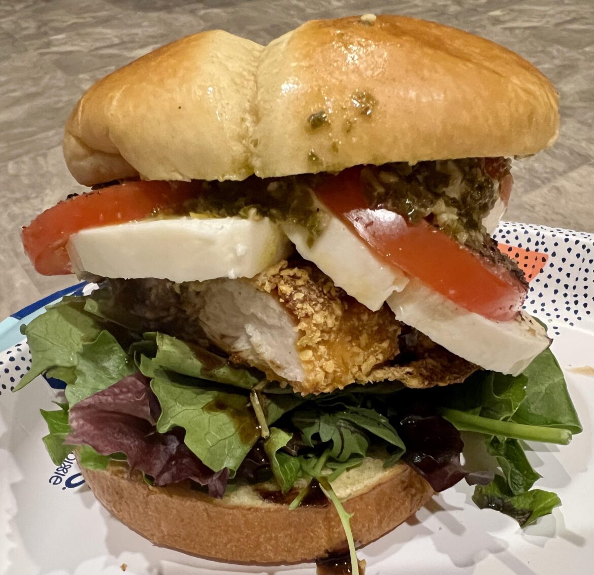 Chicken pesto sandwich