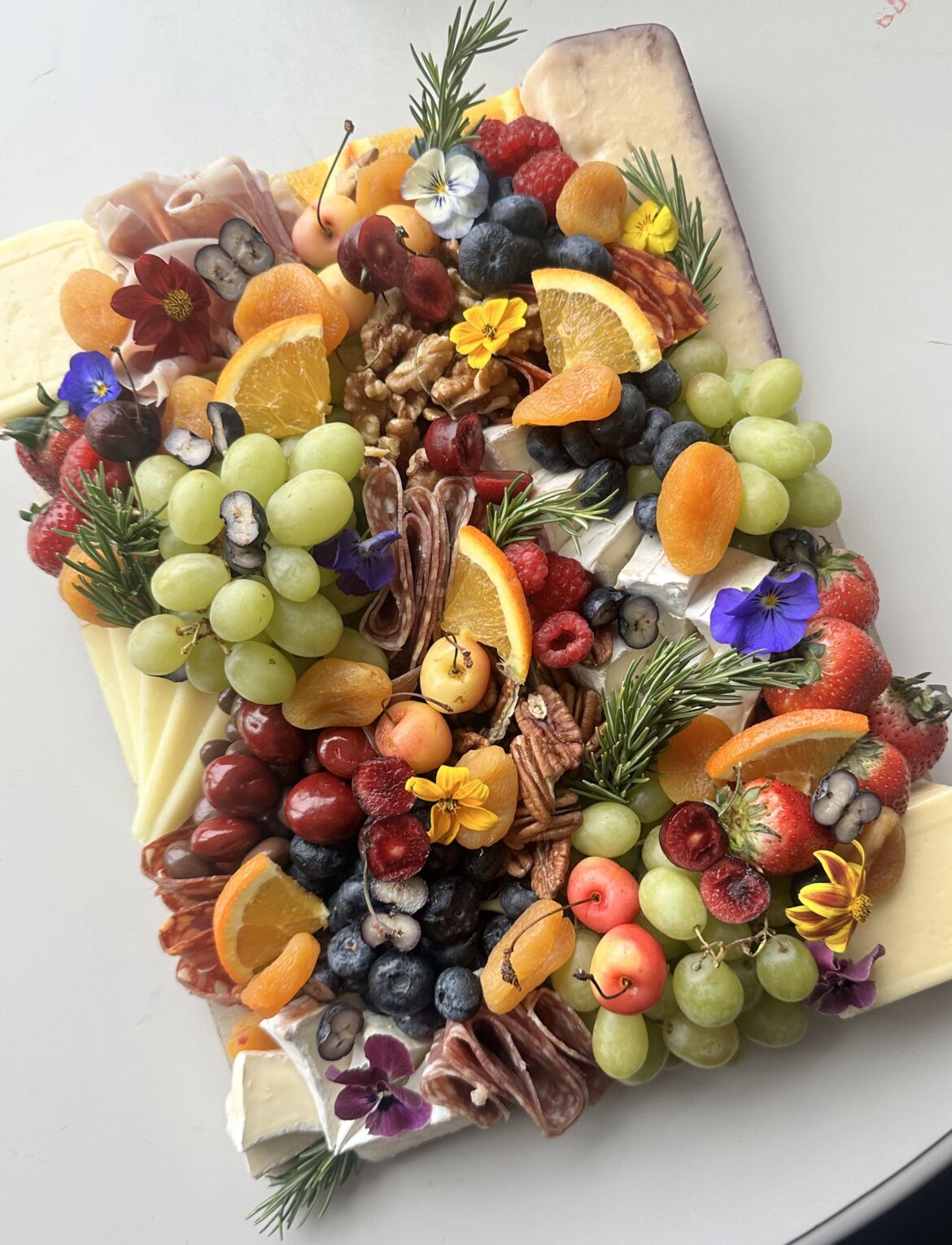 Charcuterie Fruit and Cheese Art