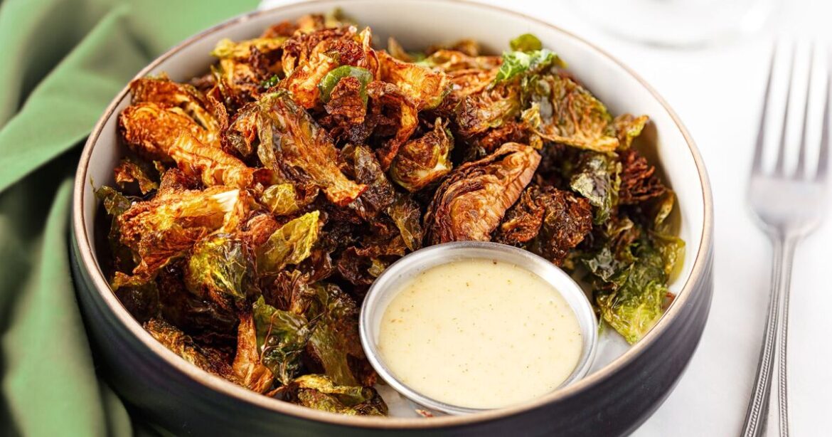Make crispy air fryer parmesan Brussels sprouts with simple recipe