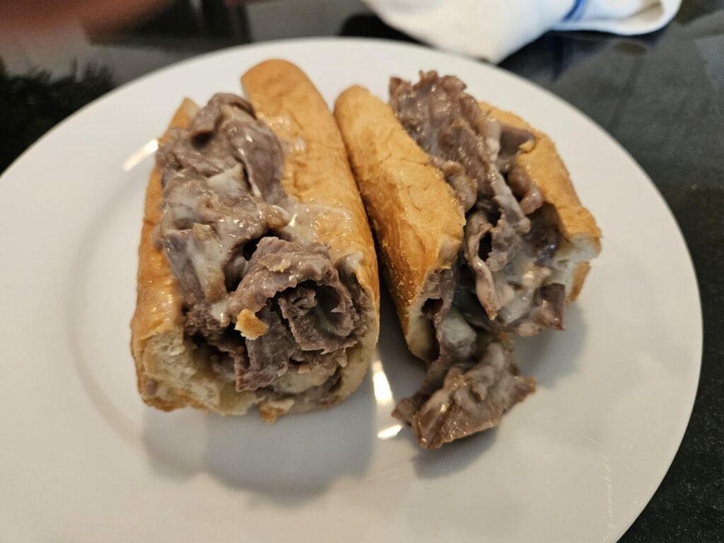 Homemade steak & cheese