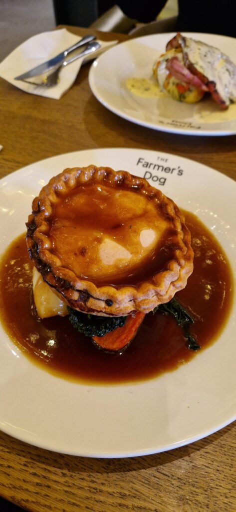 First time at Clarksons' pub - The Farmer's Dog. Fantastic food.